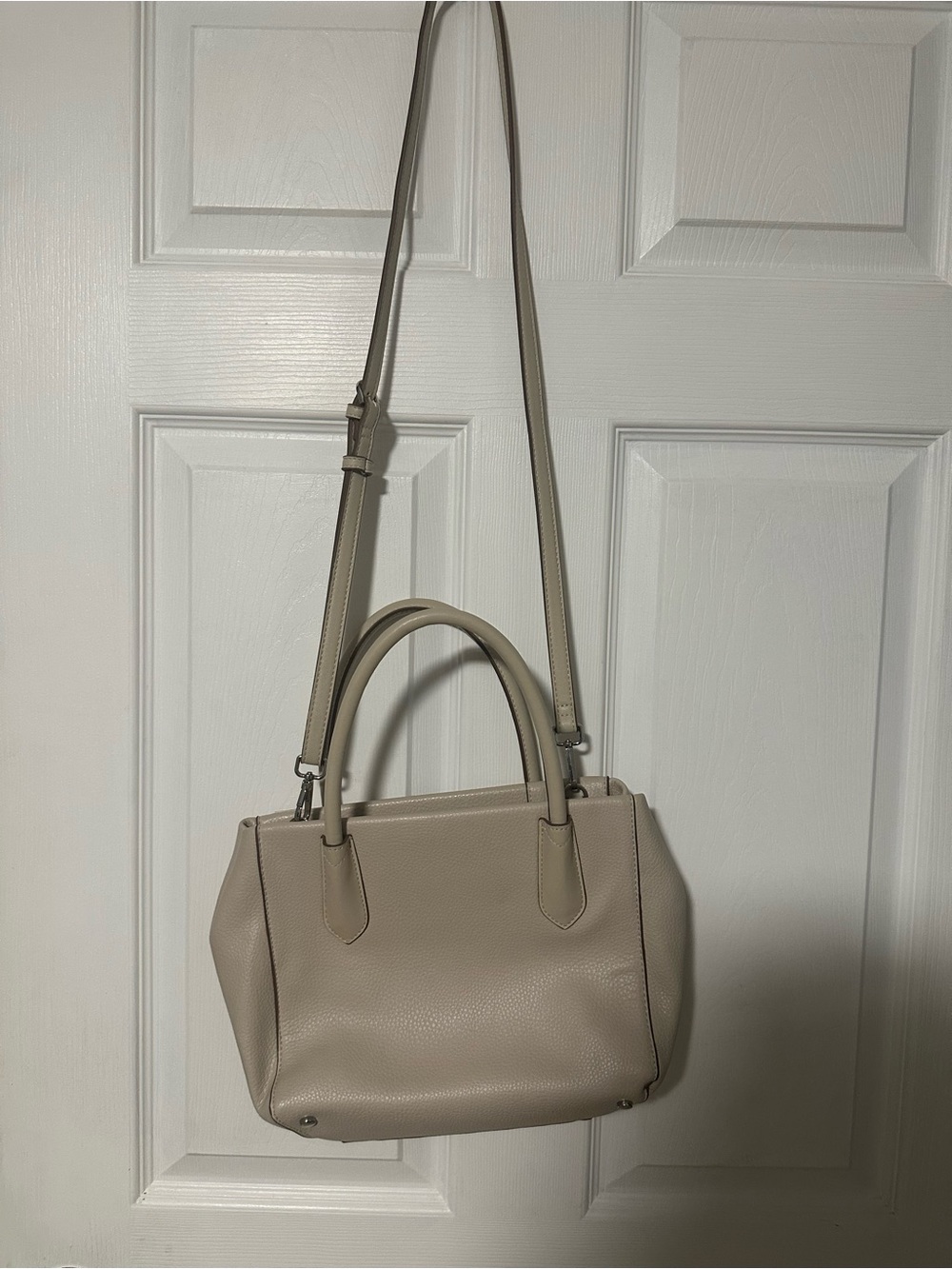 a new day Small Taupe Satchel with Adjustable Strap